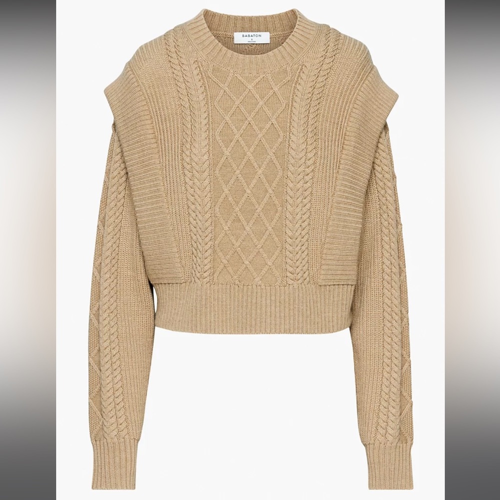 Aritzia Babaton Seek Sweater - Camel